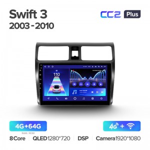 Штатная магнитола для Suzuki Swift 3 2003-2010 Teyes СС2+(4/64) (Android 10)  (8 ЯДЕР, DSP, 4G)