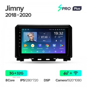 Штатная магнитола для Suzuki Jimny JB64 2018-2020 Teyes SPRO+(3/32) (Android 10)  (8 ЯДЕР, DSP, 4G)