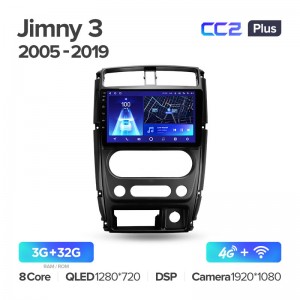 Штатная магнитола для Suzuki Jimny 3 2005-2019 Teyes СС2+(3/32) (Android 10)  (8 ЯДЕР, DSP, 4G)