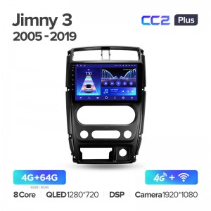 Штатная магнитола для Suzuki Jimny 3 2005-2019 Teyes СС2+(4/64) (Android 10)  (8 ЯДЕР, DSP, 4G)