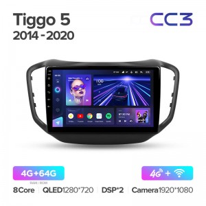 Штатная магнитола для Chery Tiggo 5 (2014-2018) Teyes CC3 (4/64) (Android 10) (8 ЯДЕР, DSP, 4G)