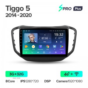 Штатная магнитола для Chery Tiggo 5 (2014-2018) Teyes SPRO+ PLUS (3/32) (Android 10) (8 ЯДЕР, DSP, 4G)