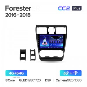 Штатная магнитола для Subaru Forester (2016+) Teyes CC2+ PLUS (4/64) (Android 10) (8 ЯДЕР, DSP, 4G)