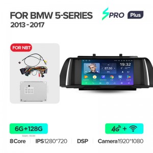 Штатная магнитола для BMW 5  F10 F11 (NBT) 2013-2017 Teyes SPRO+(6/128) (Android 10)  (8 ЯДЕР, DSP, 4G)