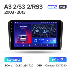 Штатная магнитола для Audi RS3 1 2011-2012  Teyes СС2+(6/128) (Android 10)  (8 ЯДЕР, DSP, 4G)