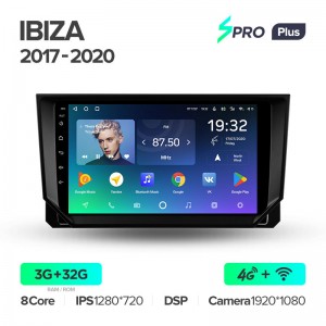 Штатная магнитола для Seat Ibiza 2017-2020 Teyes SPRO+(3/32) (Android 10)  (8 ЯДЕР, DSP, 4G)