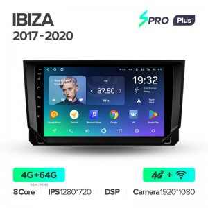 Штатная магнитола для Seat Ibiza 2017-2020 Teyes SPRO+(4/64) (Android 10)  (8 ЯДЕР, DSP, 4G)