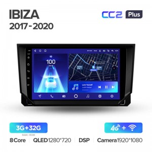 Штатная магнитола для Seat Ibiza 2017-2020 Teyes СС2+(3/32) (Android 10)  (8 ЯДЕР, DSP, 4G)