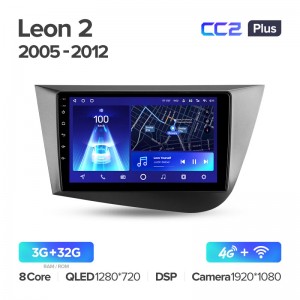 Штатная магнитола для Seat Leon 2 2005-2012 Teyes СС2+(3/32) (Android 10)  (8 ЯДЕР, DSP, 4G)