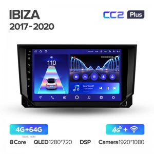 Штатная магнитола для Seat Ibiza 2017-2020 Teyes СС2+(4/64) (Android 10)  (8 ЯДЕР, DSP, 4G)