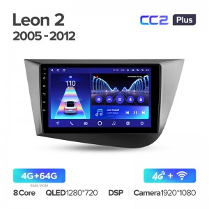 Штатная магнитола для Seat Leon 2 2005-2012 Teyes СС2+(4/64) (Android 10)  (8 ЯДЕР, DSP, 4G)