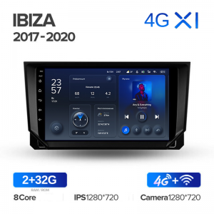 Штатная магнитола Teyes серии X1 для Seat Ibiza 2017-2020 (Android 10)