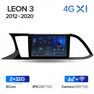 Штатная магнитола Teyes серии X1 для Seat Leon 3 2012-2020 (Android 10)