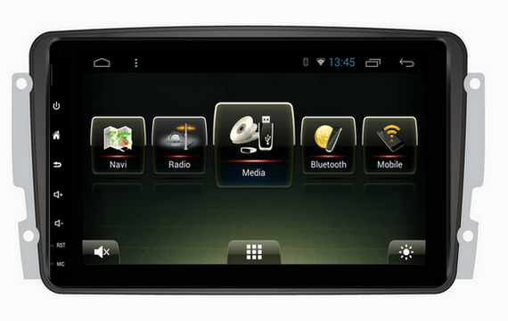 Штатная магнитола для Mercedes-Benz CLK-класс C209 (2005-2010) Carmedia U9-6614 (Android 6.0) (IPS)