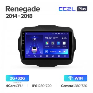 Штатная магнитола для Jeep Renegade 2014-2018 Teyes CC2L+(2/32) (Android 8)