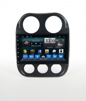 Штатная магнитола для Jeep Compass (2011+) Carmedia QR-1086 (Android 6.0.1) (Экран 10")