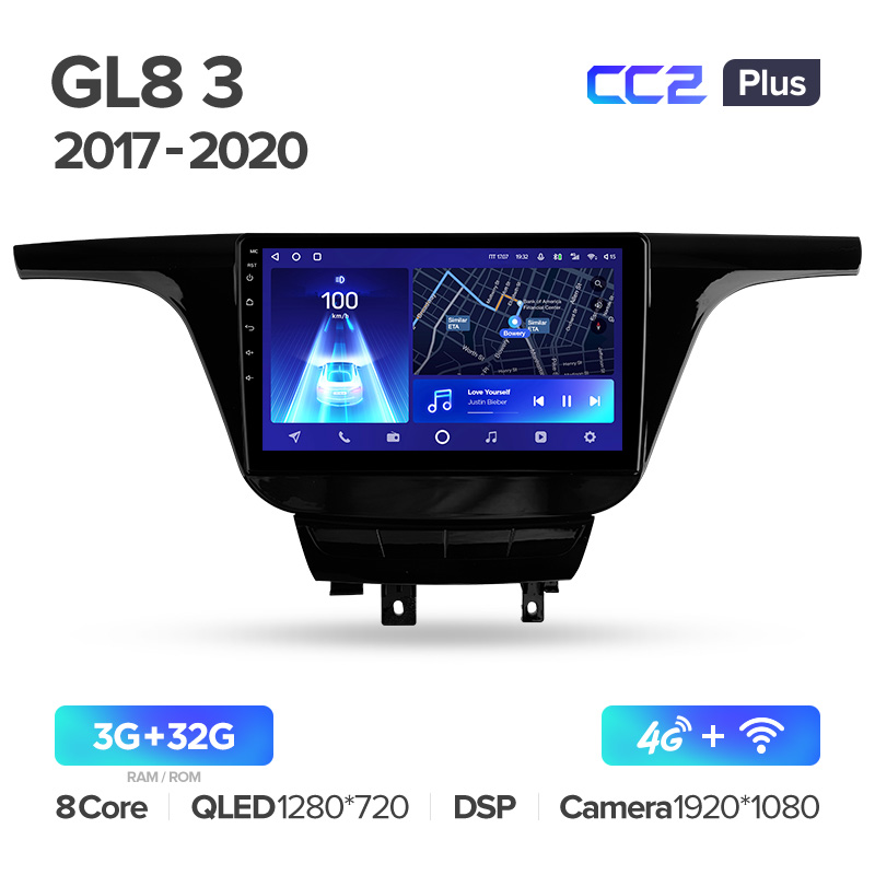 Штатная магнитола для Buick GL8 3 2017-2020 Teyes СС2+(3/32) (Android 10)  (8 ЯДЕР, DSP, 4G)