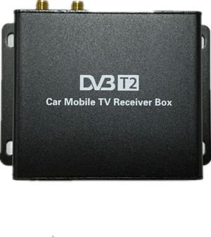 Цифровой автомобильный ТВ тюнер DVB-T2 с возможностью управления с экрана ГУ KR/QR/KD (до 80 км/ч)