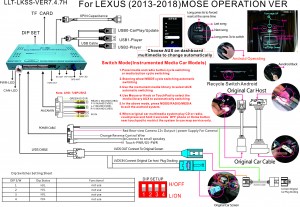 Мультимедийный навигационный блок интерфейс для LEXUS ES нави 2012-2017  LT LK-7-4-H