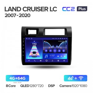Штатная магнитола для Land Cruiser 70 2007-2020 Teyes СС2+(4/64) (Android 10)  (8 ЯДЕР, DSP, 4G)
