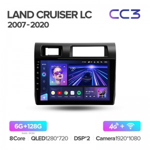 Штатная магнитола для Land Cruiser 70 2007-2020 Teyes СС3 (6/128) (Android 10)  (8 ЯДЕР, DSP, 4G)
