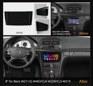 Штатная магнитола для Mercedes-Benz E класс W211/S211 2002-2009, CLS W219 2004-2010 Carmedia OL-8949-S9