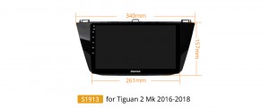 Штатная магнитола для VW Tiguan 2016+ Carmedia OL-1913 OL-1010-2D-D