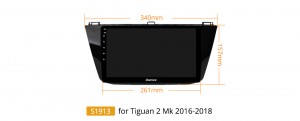 Штатная магнитола для VW Tiguan 2016+ Carmedia OL-1913 OL-1010-2D-F