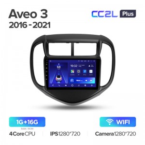 Штатная магнитола Teyes CC2L+ PLUS 1/16 для Chevrolet Aveo 3 (2016-2021) (9") (Android 8)