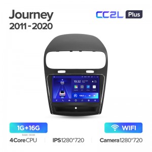 Штатная магнитола Teyes CC2L+ PLUS 1/16 для Dodge Journey (2011-2020) (9") (Android 8)