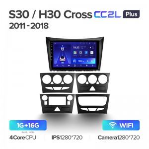 Штатная магнитола Teyes CC2L+ PLUS 1/16 для Dongfeng S30 H30 Cross 1 (2011-2018) (9") (Android 8)