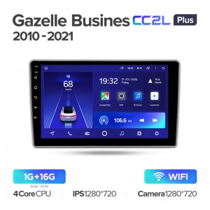 Штатная магнитола Teyes CC2L+ PLUS 1/16 для GAZ Gazelle Busines (2010-2021) (9") (Android 8)