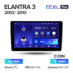 Штатная магнитола Teyes CC2L+ PLUS 1/16 для Hyundai Elantra 3 (2003-2010) (9") (Android 8)