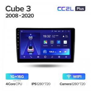 Штатная магнитола Teyes CC2L+ PLUS 1/16 для Nissan Cube 3 Z12 (2008-2020) (10") (Android 8)