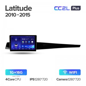 Штатная магнитола Teyes CC2L+ PLUS 1/16 для Renault Latitude 1 (2010-2015) (10") (Android 8)