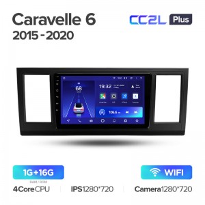 Штатная магнитола Teyes CC2L+ PLUS 1/16 для Volkswagen Caravelle T6 (2015-2020) (9") (Android 8)