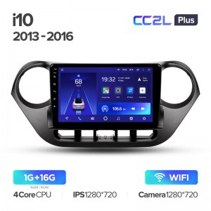Штатная магнитола Teyes CC2L+ PLUS 1/16 для Hyundai i10 2 (2013-2016) (9") (Android 8)