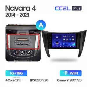 Штатная магнитола Teyes CC2L+ PLUS 1/16 для Nissan Navara 4 IV D23 (2014-2021) (9") (Android 8)