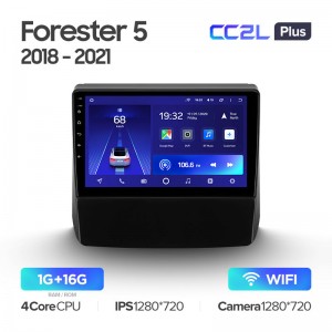 Штатная магнитола Teyes CC2L+ PLUS 1/16 для Subaru Forester 5 2018-2021) (9") (Android 8)