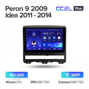 Штатная магнитола Teyes CC2L+ PLUS 2/32 для Fiat Peron, Idea (2011-2014) (9") (Android 8)