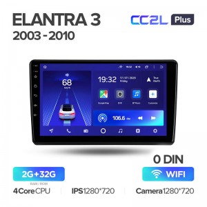 Штатная магнитола Teyes CC2L+ PLUS 2/32 для Hyundai Elantra 3 (2003-2010) (9") (Android 8)