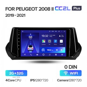 Штатная магнитола Teyes CC2L+ PLUS 2/32 для Peugeot 2008 II (2019-2021) (9") (Android 8)
