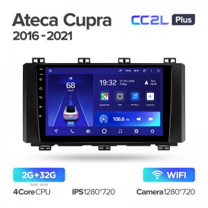 Штатная магнитола Teyes CC2L+ PLUS 2/32 для SEAT Ateca Cupra (2016-2021) (9") (Android 8)