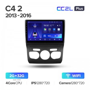 Штатная магнитола Teyes CC2L+ PLUS 2/32 для Citroen C4 B7 (2013-2016) (Android 8)