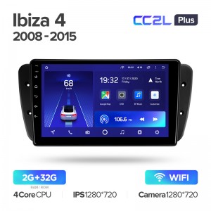 Штатная магнитола Teyes CC2L+ PLUS 2/32 для SEAT Ibiza 4 IV 6J (2008-2015) (9") (Android 8)