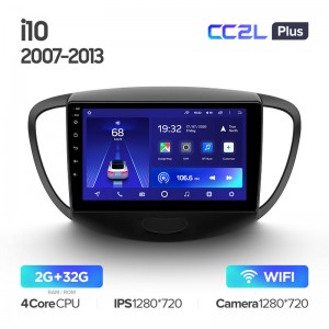 Штатная магнитола Teyes CC2L+ PLUS 2/32 для Hyundai i10 1 (2007-2013) (9") (Android 8)