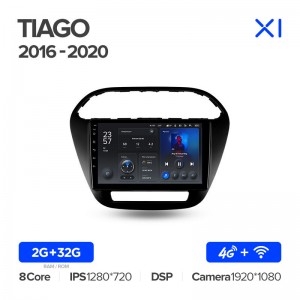 Штатная магнитола Teyes X1 для Tata Tiago Tiagr Zica (2016-2020) (9") (And.10,8 ядер,4G)