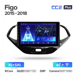 Штатная магнитола Teyes CC2+ PLUS 3/32 для Ford Figo (2015-2018) (9") (And.10,DSP,IPS)
