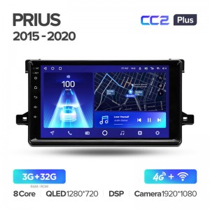 Штатная магнитола Teyes CC2+ PLUS 3/32 для Toyota Prius XW50 (2015-2020) (9") (And.10,DSP,IPS)