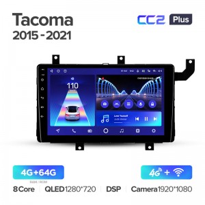 Штатная магнитола Teyes CC2+ PLUS 4/64 для Toyota Tacoma N300 (2015-2021) (9") (And.10,DSP,IPS)